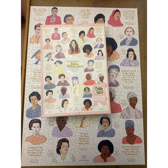 Cobble Hill Nevertheless She Persisted 1000 Piece Jigsaw Puzzle COMPLETE - Picture 1 of 10